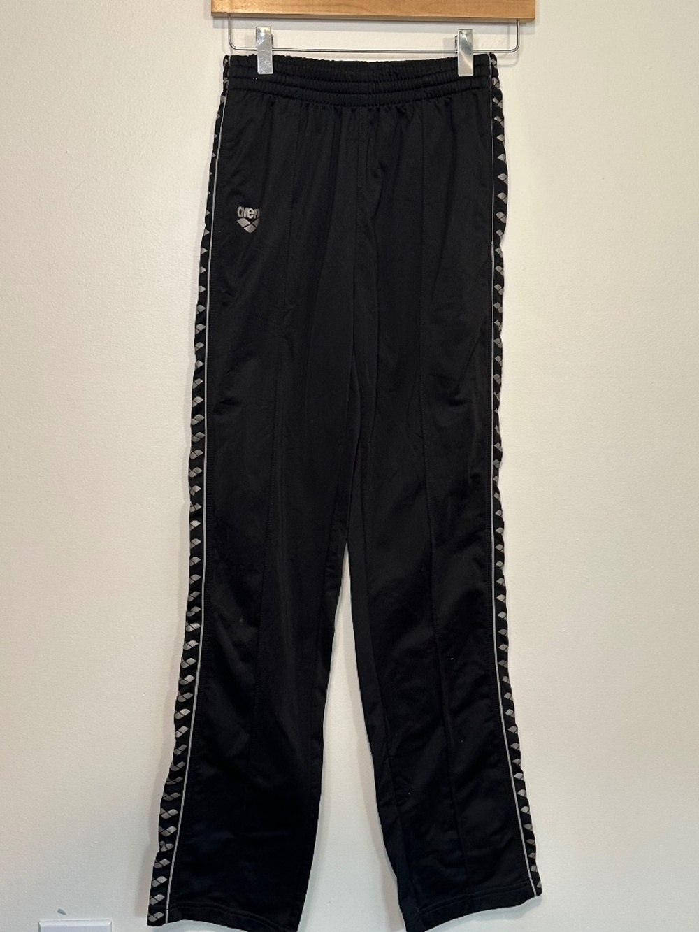 Arena Women's Throttle Warm Up Pants Black Size Small Athletic Track Sweatpants